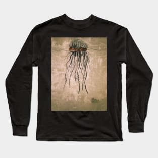 Portuguese Man O' War with grunge Long Sleeve T-Shirt